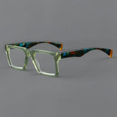 Boston Retro Acetate Glasses Frame Rectangle Frames Southood Green